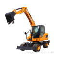 8 tons wheel excavator with 0.3CBM bucket